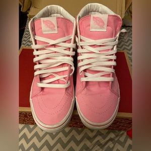 Pink & White Vans